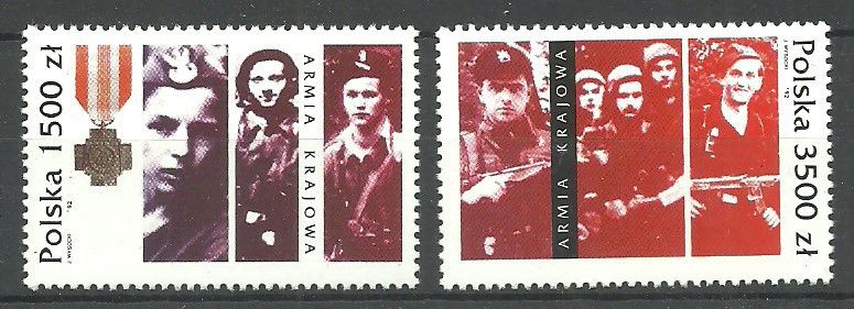 Znaczek Polska 1992 Mi 3431-3432 Fi 3265-3266 Czyste **