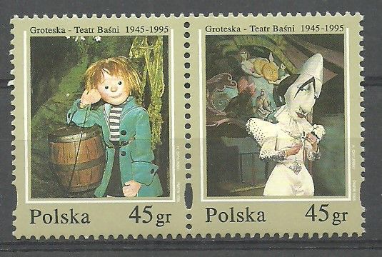 Znaczek Polska 1995 Mi 3539-3540 Fi 3391-3392 Czyste **