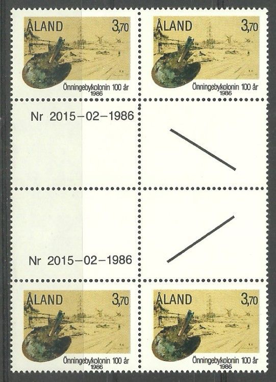 Znaczek Wyspy Alandzkie 1986 Mi 19 Czyste **