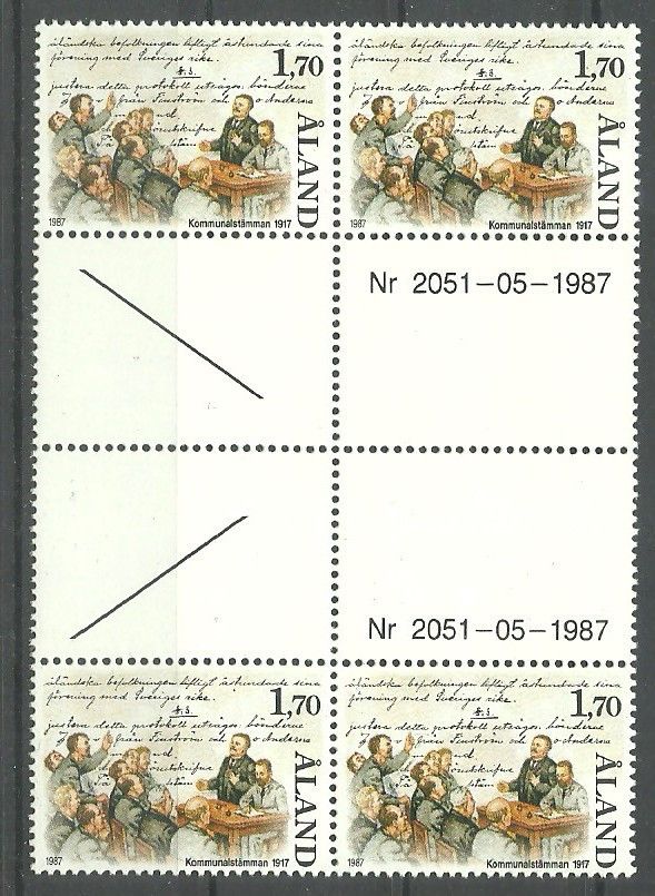 Znaczek Wyspy Alandzkie 1987 Mi 25 Czyste **