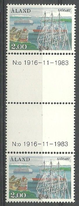 Znaczek Wyspy Alandzkie 1984 Mi 7 Czyste **
