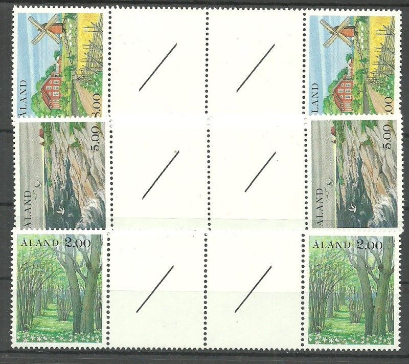 Znaczek Wyspy Alandzkie 1985 Mi 11-13 Czyste **