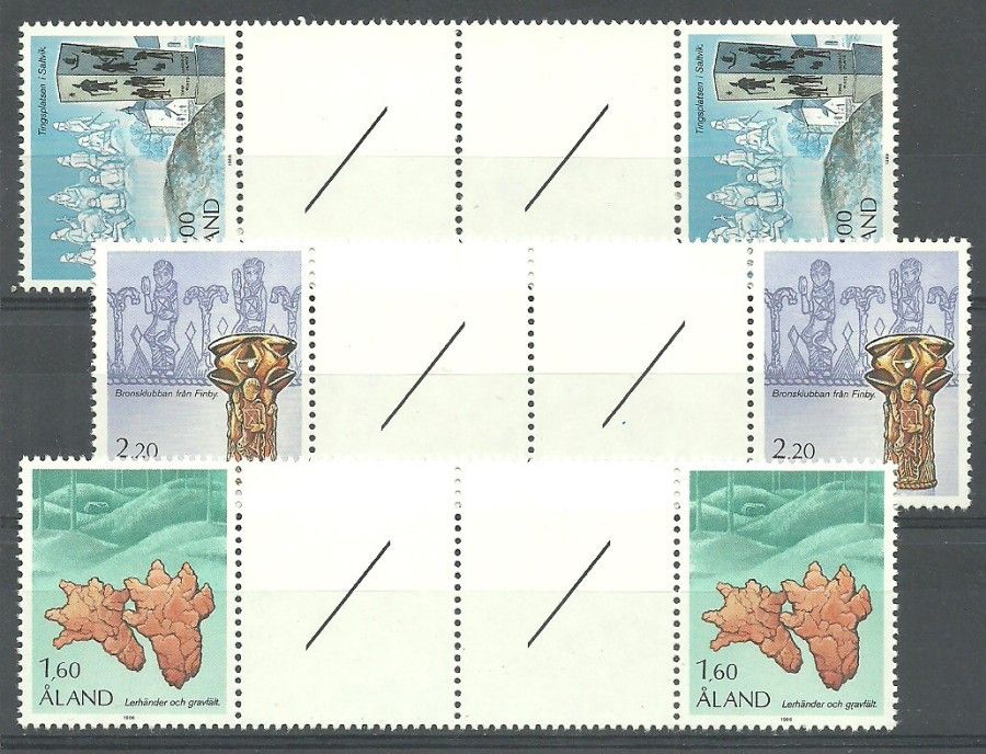 Znaczek Wyspy Alandzkie 1986 Mi 16-18 Czyste **