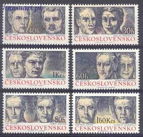 Znaczek Czechosłowacja 1974 Mi 2189-2194 Czyste **