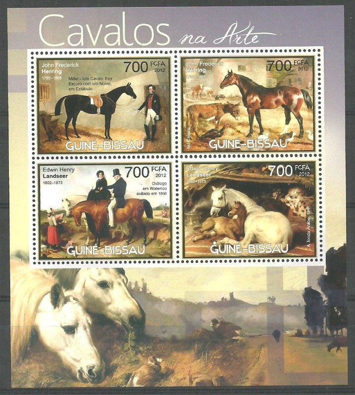 Znaczek Gwinea Bissau 2012 Mi ark 5992-5995 Czyste **