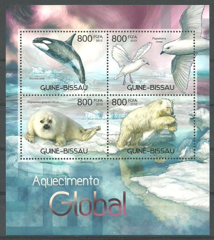 Znaczek Gwinea Bissau 2012 Mi ark 6037-6040 Czyste **