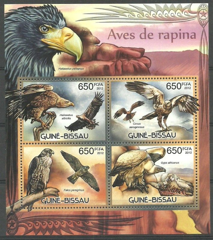 Znaczek Gwinea Bissau 2012 Mi ark 6077-6080 Czyste **