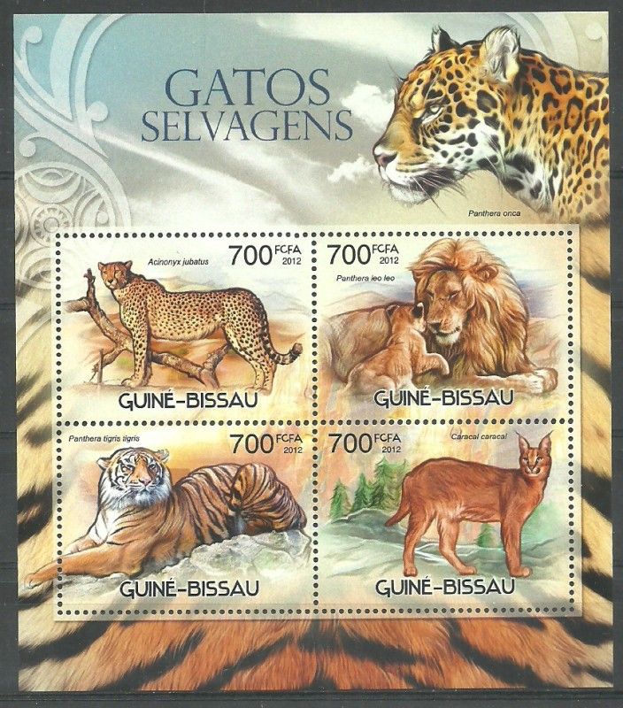 Znaczek Gwinea Bissau 2012 Mi ark 6087-6090 Czyste **