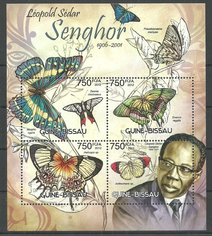 Znaczek Gwinea Bissau 2012 Mi ark 6116-6119 Czyste **