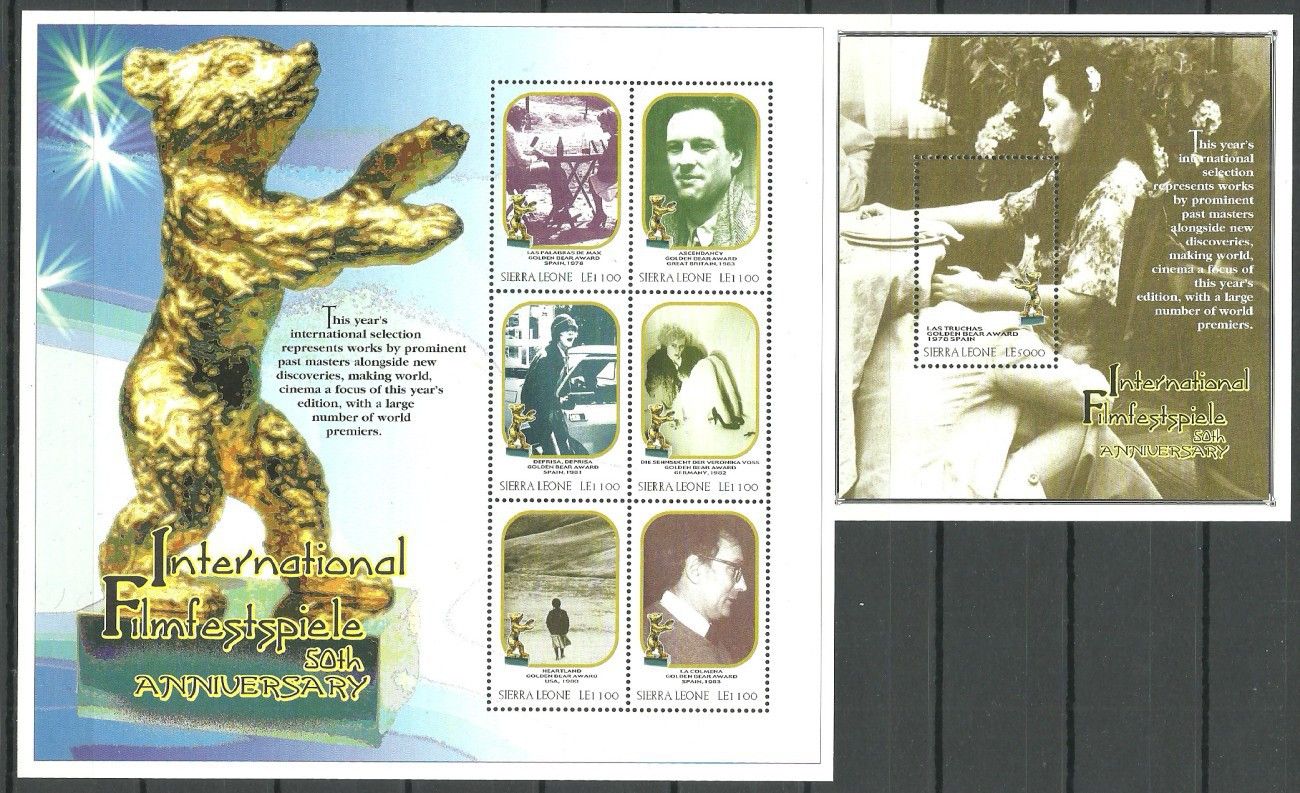 Znaczek Sierra Leone 2000 Mi ark 3534-3539 + bl 453 Czyste **