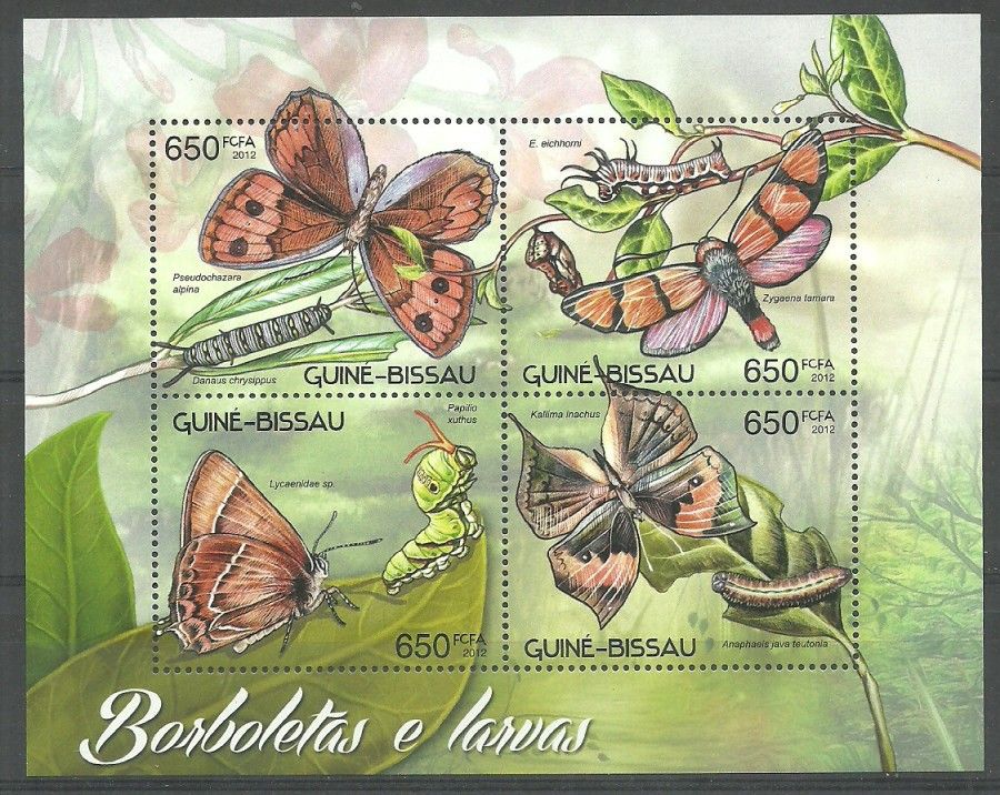 Znaczek Gwinea Bissau 2012 Mi ark 6182-6185 Czyste **