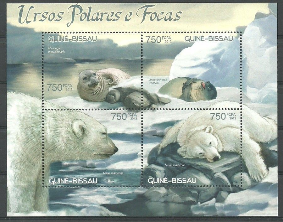 Znaczek Gwinea Bissau 2012 Mi ark 6212-6215 Czyste **