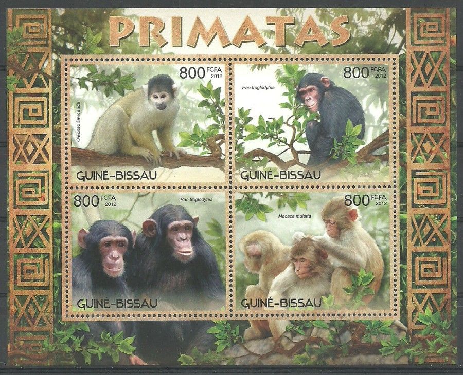 Znaczek Gwinea Bissau 2012 Mi ark 6231-6234 Czyste **