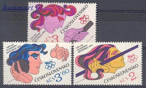 Znaczek Czechosłowacja 1976 Mi 2308-2310 Czyste **