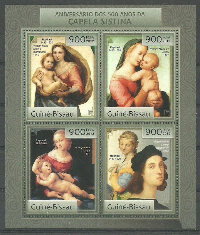 Znaczek Gwinea Bissau 2012 Mi ark 6407-6410 Czyste **