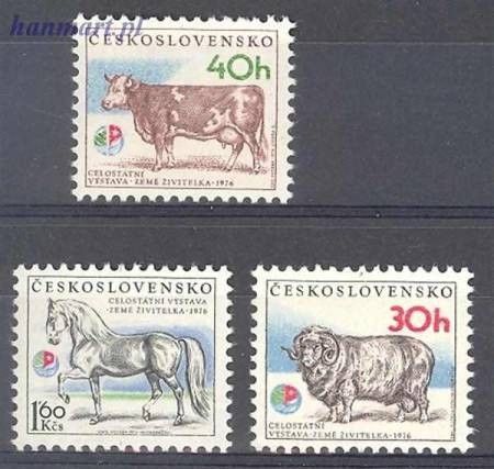 Znaczek Czechosłowacja 1976 Mi 2336-2338 Czyste **