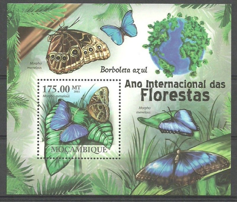 Znaczek Mozambik 2011 Mi bl 404 Czyste **