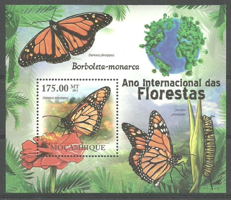 Znaczek Mozambik 2011 Mi bl 405 Czyste **