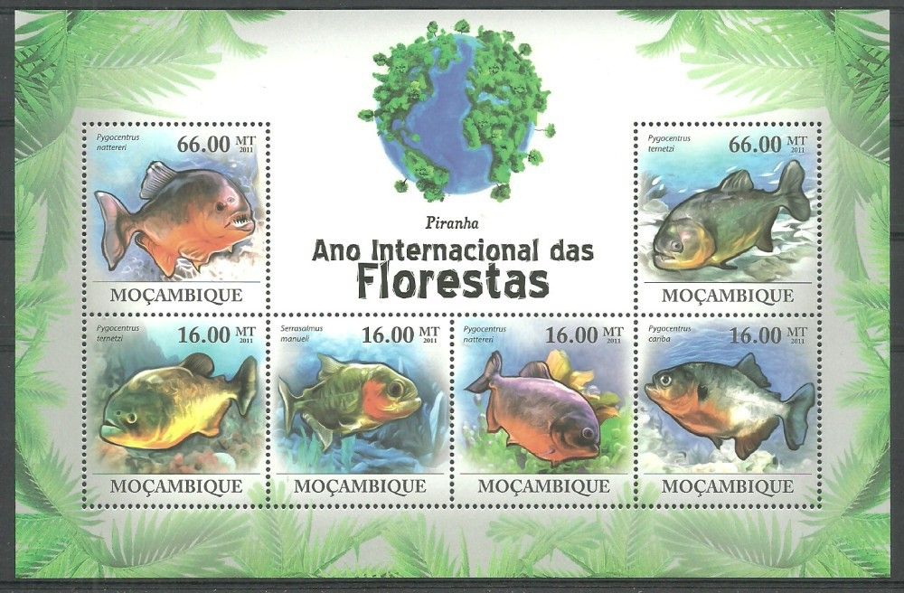 Znaczek Mozambik 2011 Mi ark 4287-4292 Czyste **