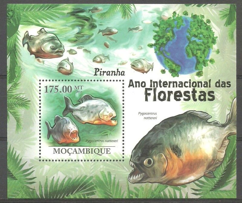 Znaczek Mozambik 2011 Mi bl 407 Czyste **