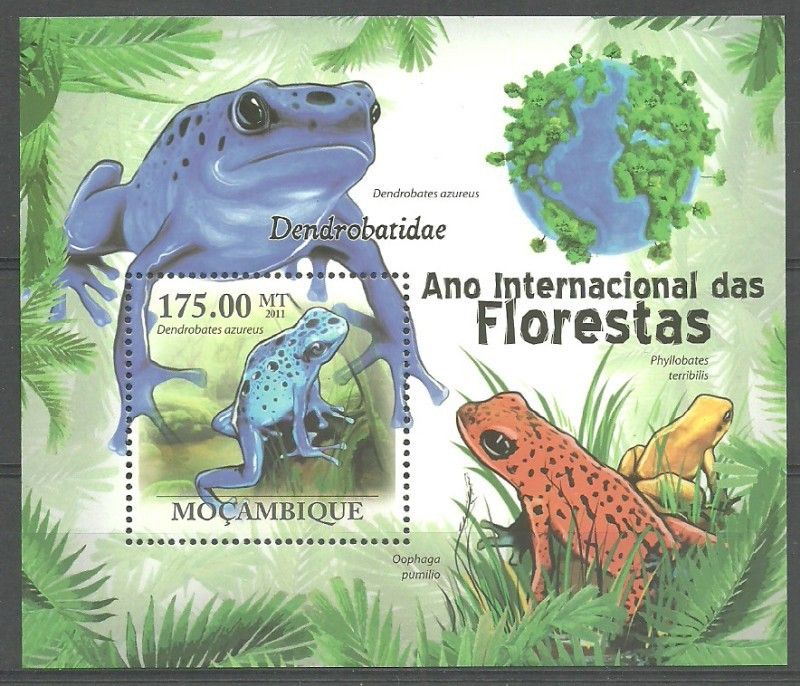 Znaczek Mozambik 2011 Mi bl 409 Czyste **