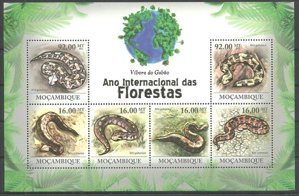 Znaczek Mozambik 2011 Mi ark 4328-4333 Czyste **