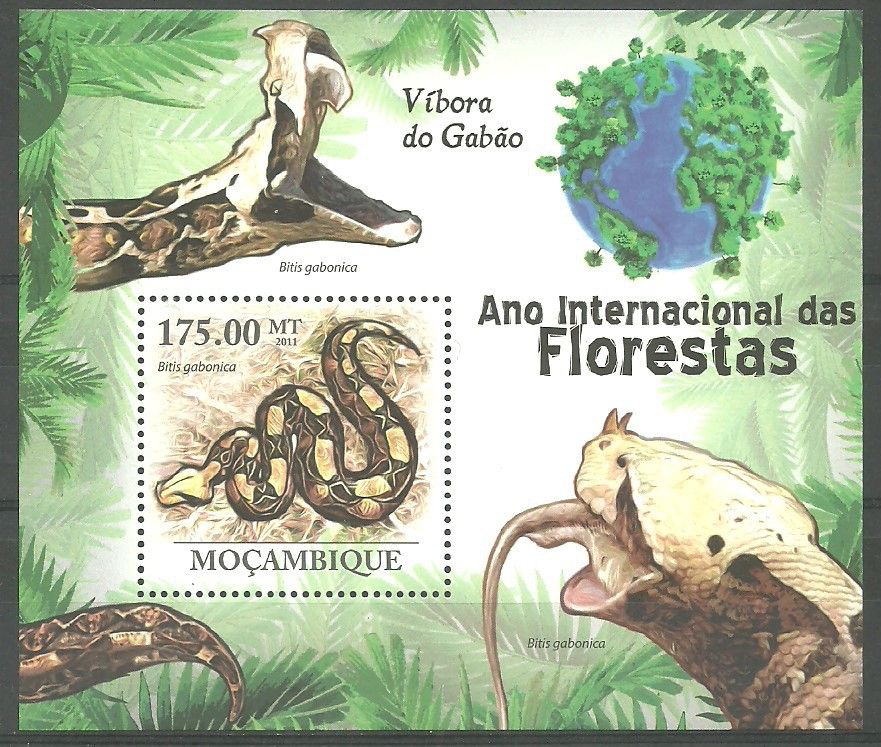 Znaczek Mozambik 2011 Mi bl 413 Czyste **