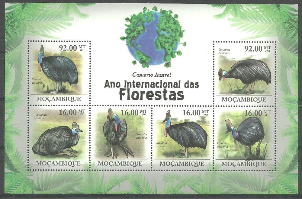 Znaczek Mozambik 2011 Mi ark 4342-4347 Czyste **