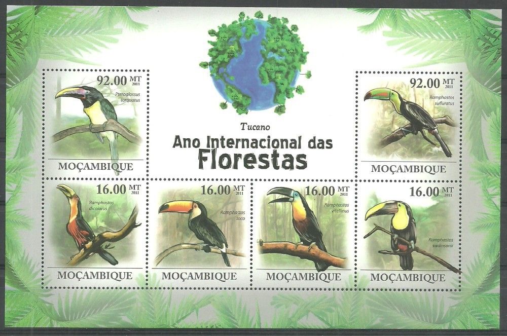 Znaczek Mozambik 2011 Mi ark 4354-4359 Czyste **