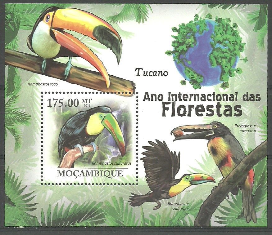 Znaczek Mozambik 2011 Mi bl 417 Czyste **