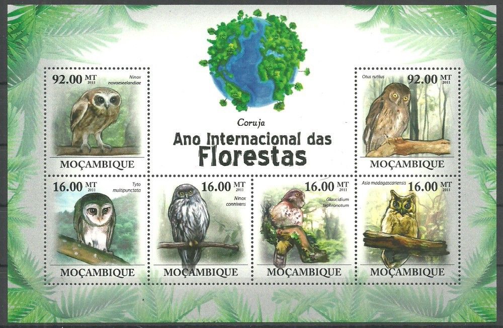 Znaczek Mozambik 2011 Mi ark 4366-4371 Czyste **