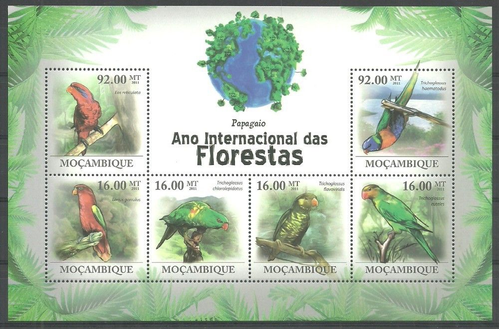 Znaczek Mozambik 2011 Mi ark 4372-4377 Czyste **