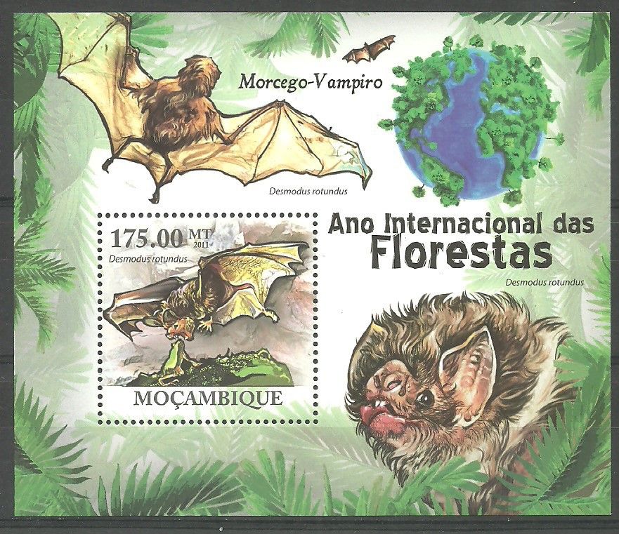 Znaczek Mozambik 2011 Mi bl 422 Czyste **