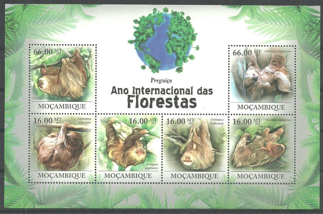 Znaczek Mozambik 2011 Mi ark 4403-4408 Czyste **