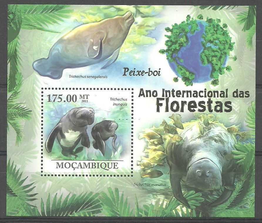Znaczek Mozambik 2011 Mi bl 423 Czyste **