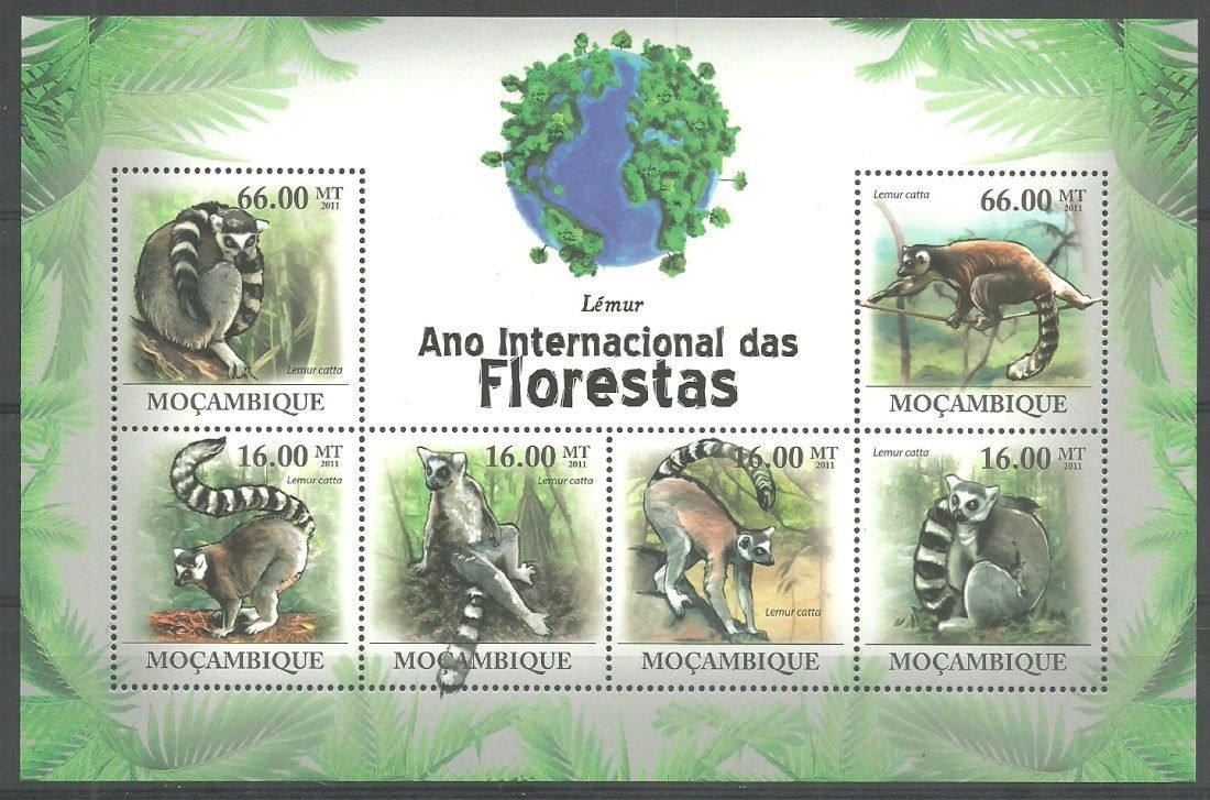 Znaczek Mozambik 2011 Mi ark 4415-4420 Czyste **