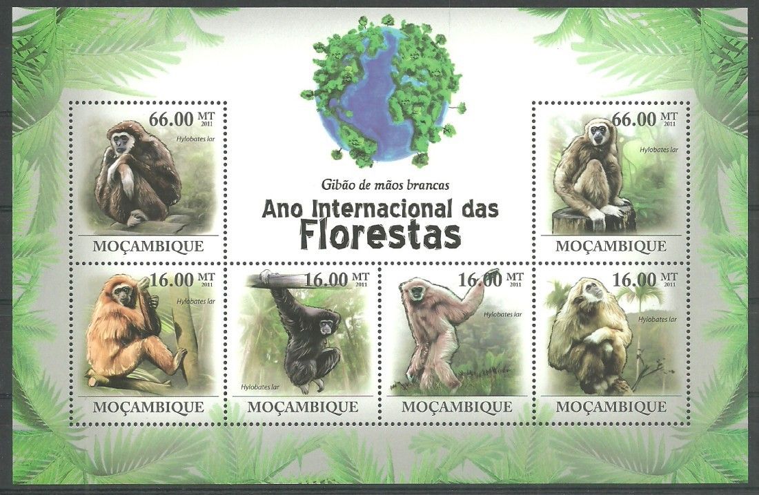 Znaczek Mozambik 2011 Mi ark 4421-4426 Czyste **