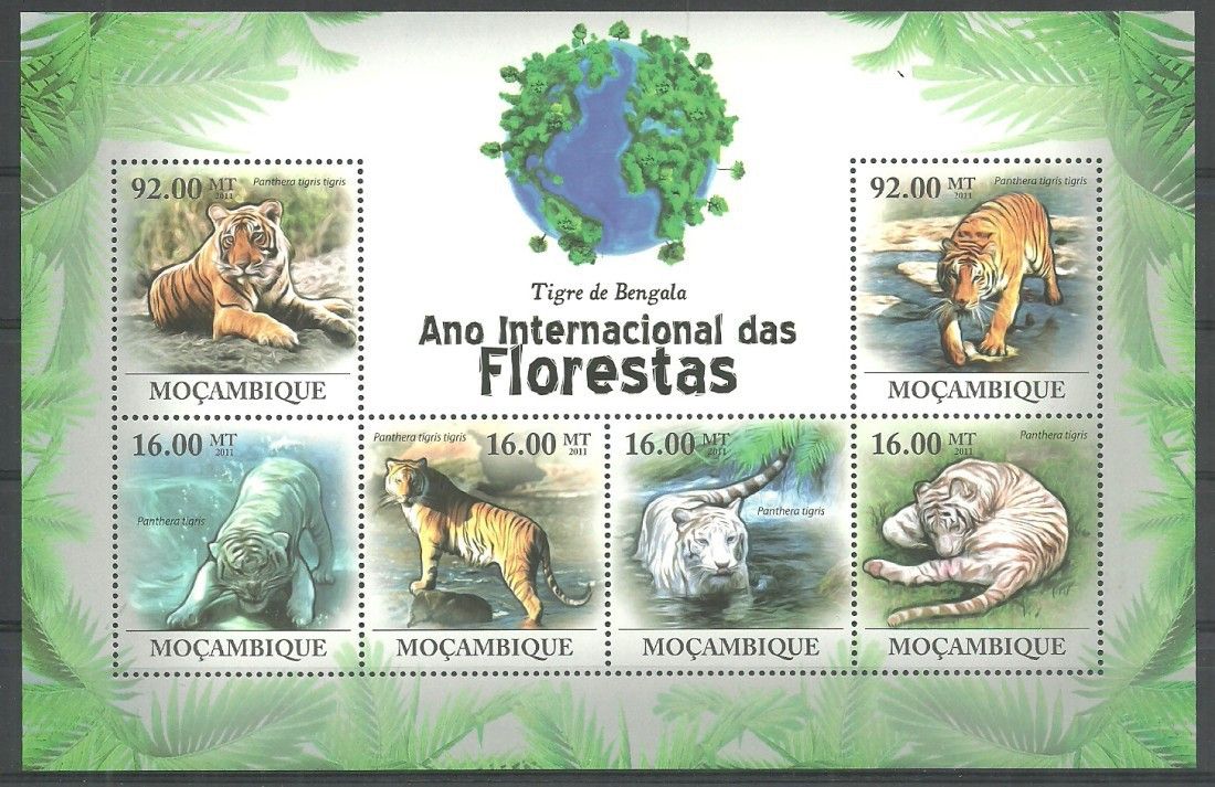Znaczek Mozambik 2011 Mi ark 4427-4432 Czyste **
