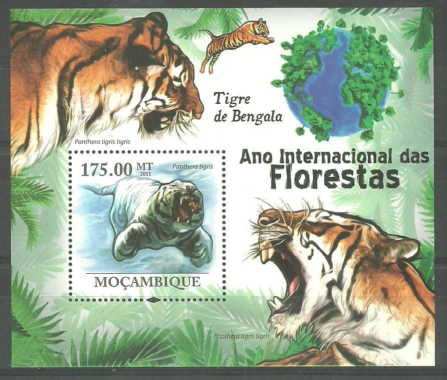 Znaczek Mozambik 2011 Mi bl 428 Czyste **