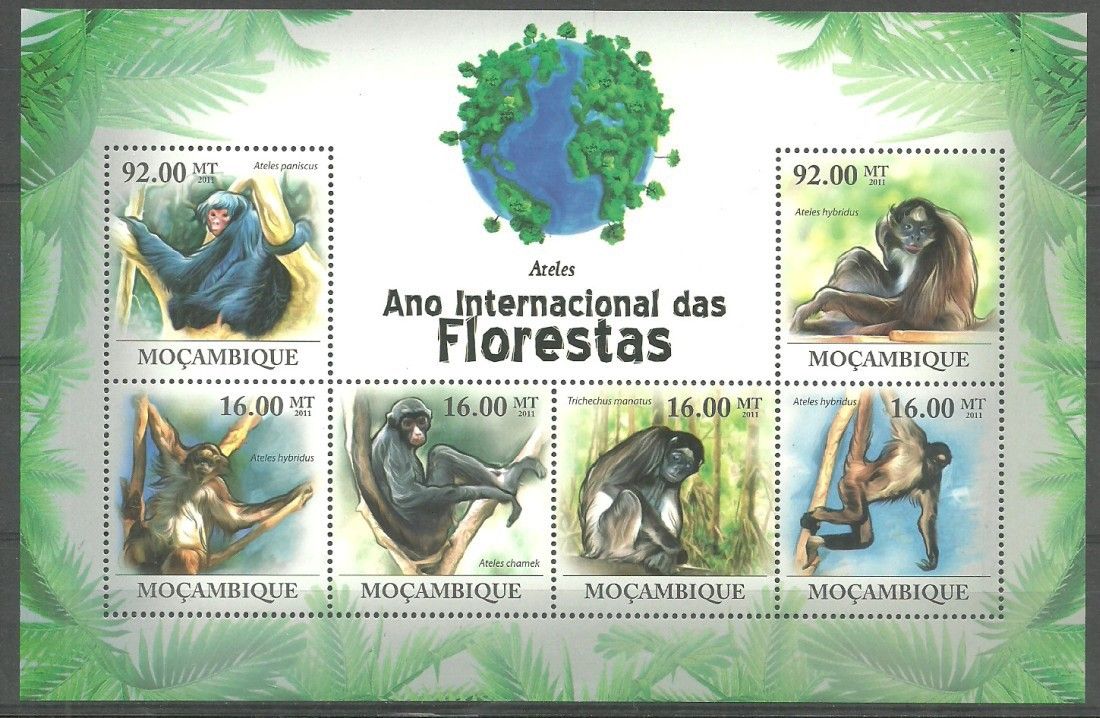 Znaczek Mozambik 2011 Mi ark 4445-4450 Czyste **