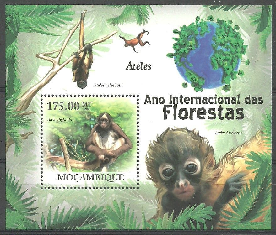 Znaczek Mozambik 2011 Mi bl 431 Czyste **