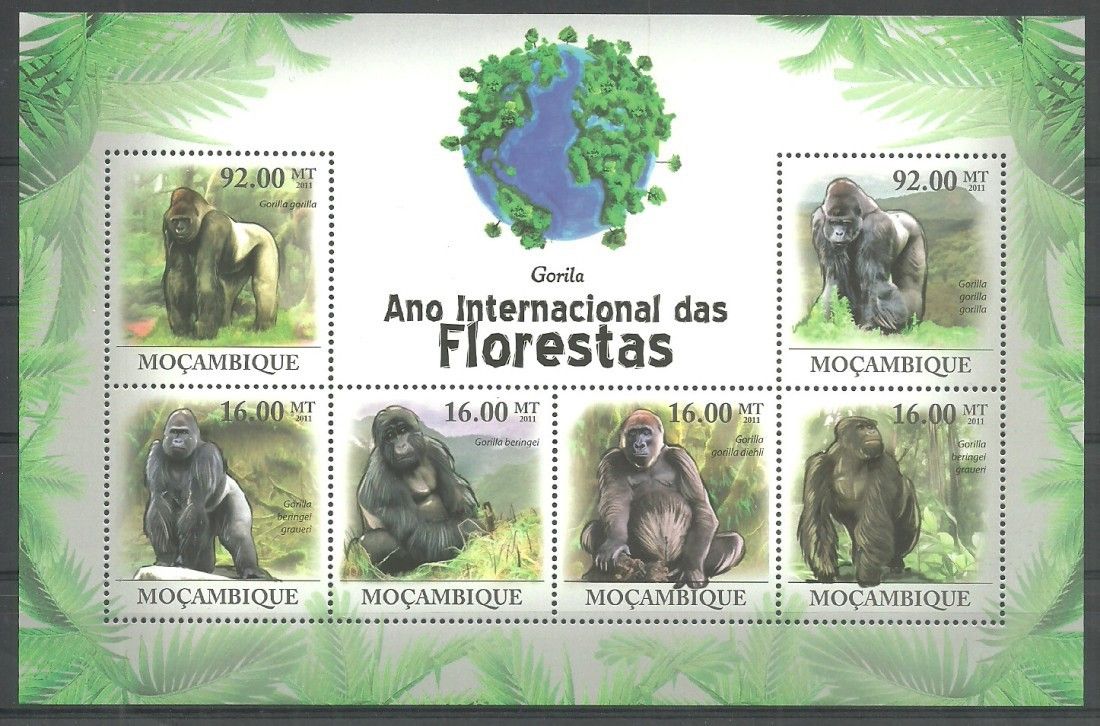 Znaczek Mozambik 2011 Mi ark 4451-4456 Czyste **