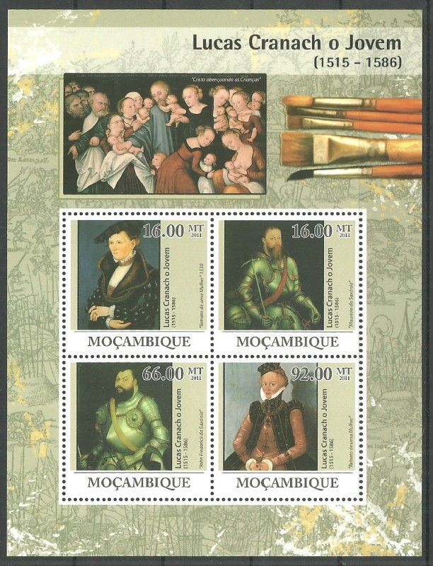 Znaczek Mozambik 2011 Mi ark 4479-4482 Czyste **