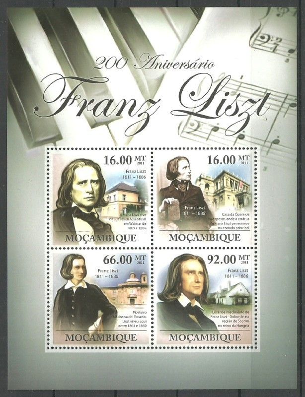 Znaczek Mozambik 2011 Mi ark 4484-4487 Czyste **