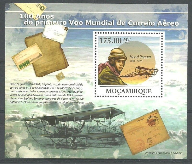 Znaczek Mozambik 2011 Mi bl 439 Czyste **