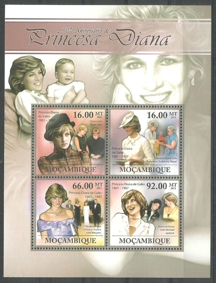 Znaczek Mozambik 2011 Mi ark 4514-4517 Czyste **