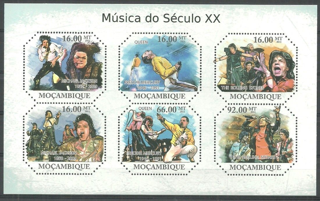 Znaczek Mozambik 2011 Mi ark 4791-4796 Czyste **