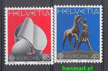 Znaczek Szwajcaria 1974 Mi 1029-1030 Czyste **