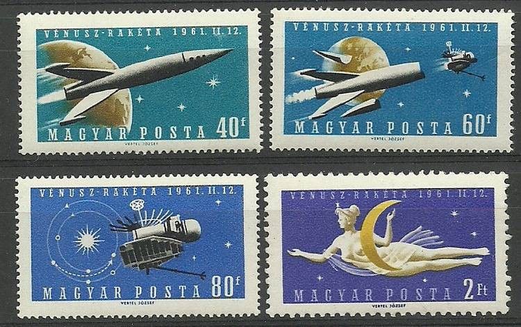 Znaczek Węgry 1961 Mi 1758-1761 Czyste **