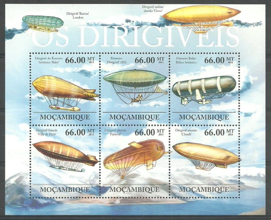 Znaczek Mozambik 2011 Mi ark 5288-5293 Czyste **
